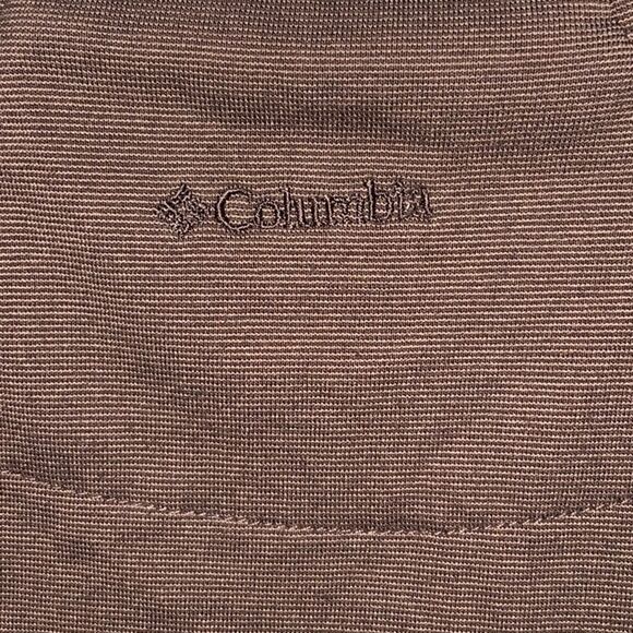 Columbia Women's Titanium Active T-Shirt Brown Omni-Dry Mountain Tech Jersey Tee - Picture 5 of 6